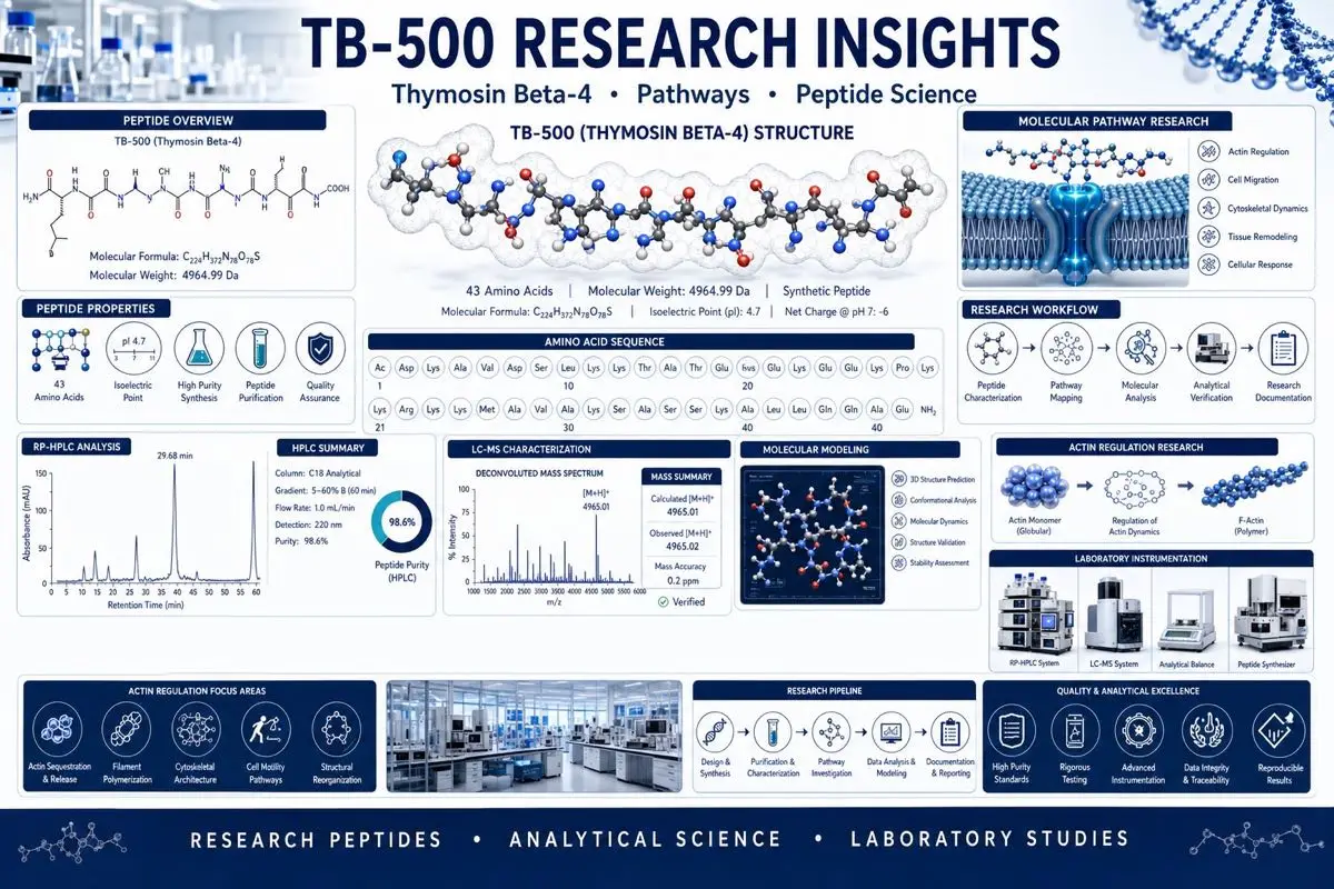 TB-500 research endpoints analytical dashboard