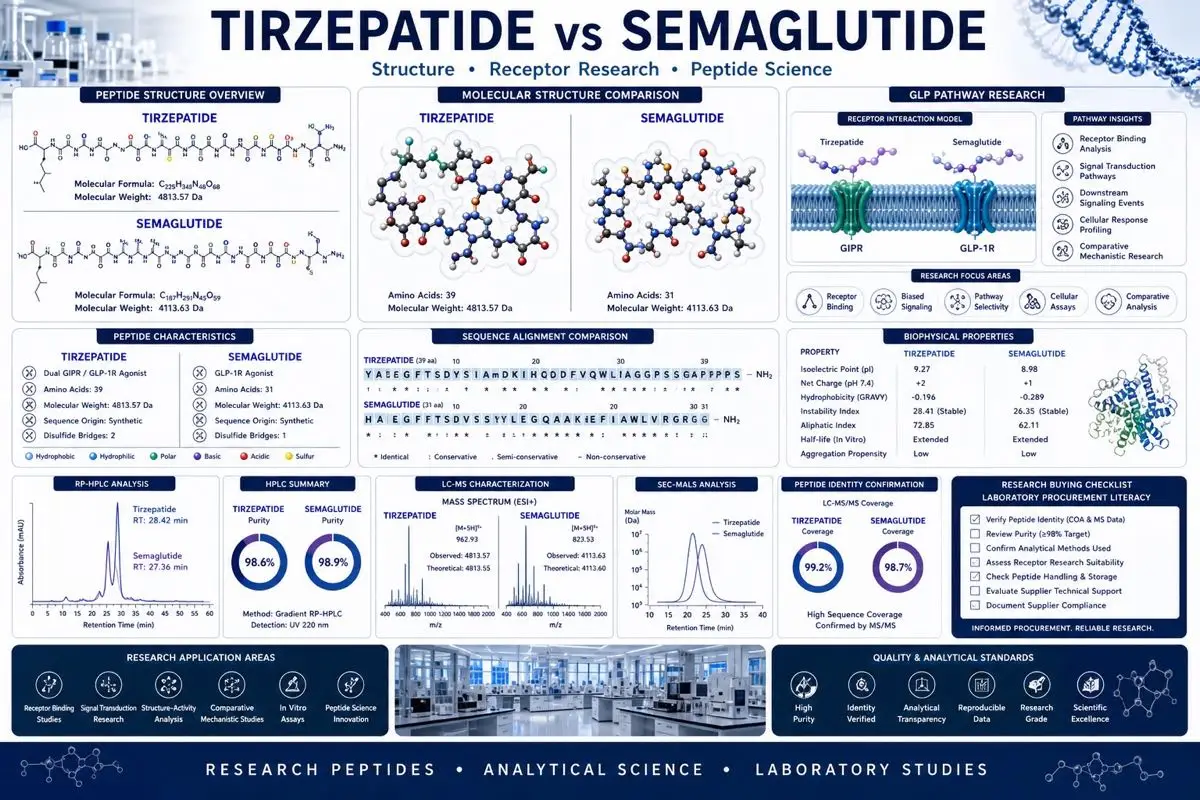 Tirzepatide versus semaglutide research dashboard